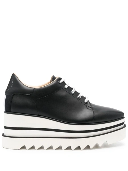 Pantofi Oxford Stella McCartney elyse negri din material textil si poliuretan