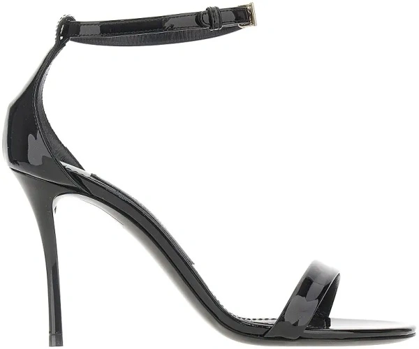 Pantofi Patent leather sandals