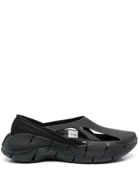 Pantofi slip-on MAISON MARGIELA X REEBOK negri din cauciuc si material textil