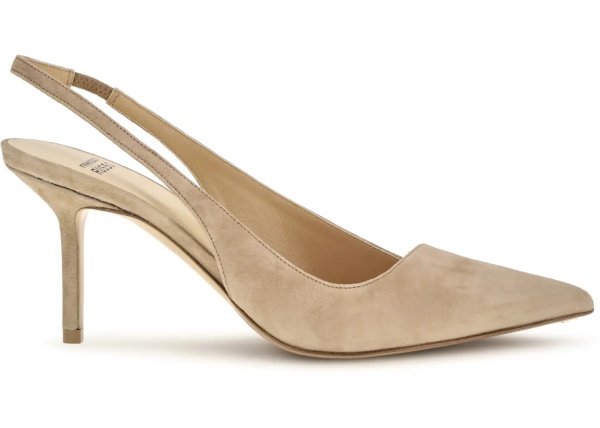 Pantofi Suede Slingback Pumps