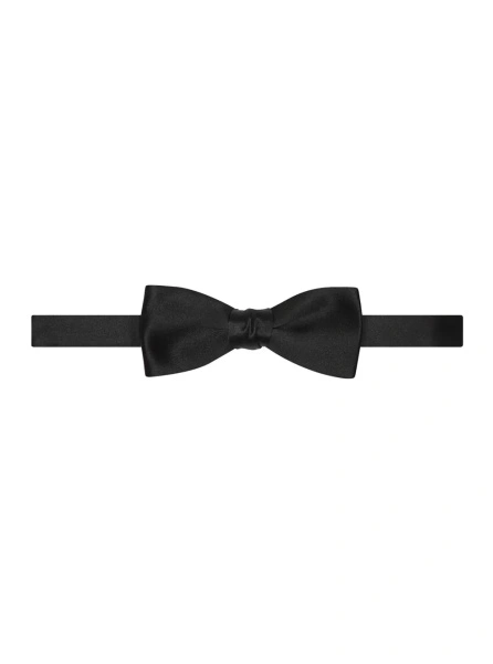 Papion Saint Laurent negru din matase