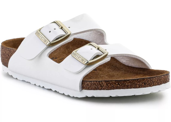 Papuci Arizona Kids BS Patent White