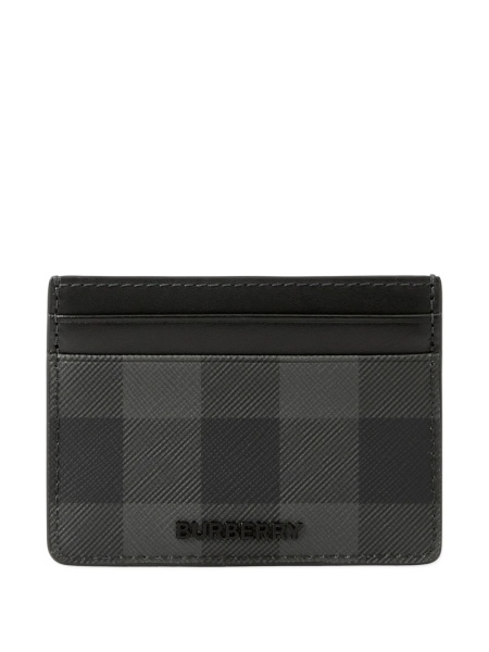 Portofel Burberry gri din tpu si bumbac