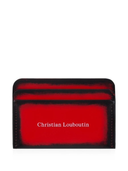 Portofel Christian Louboutin rosu din piele
