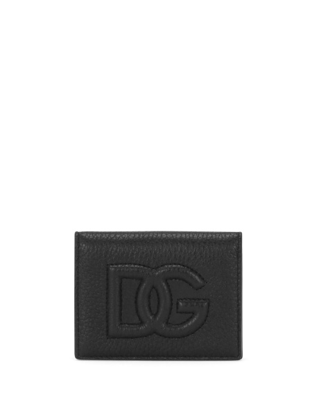Portofel Dolce & Gabbana DG Logo negru din piele