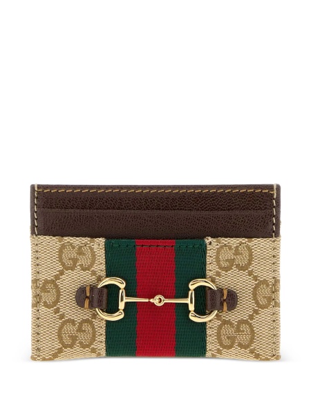 Portofel Gucci Horsebit neutru din material textil