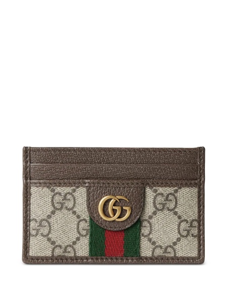Portofel Gucci neutru din piele si material textil