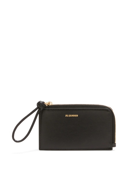 Portofel Jil Sander negru din piele