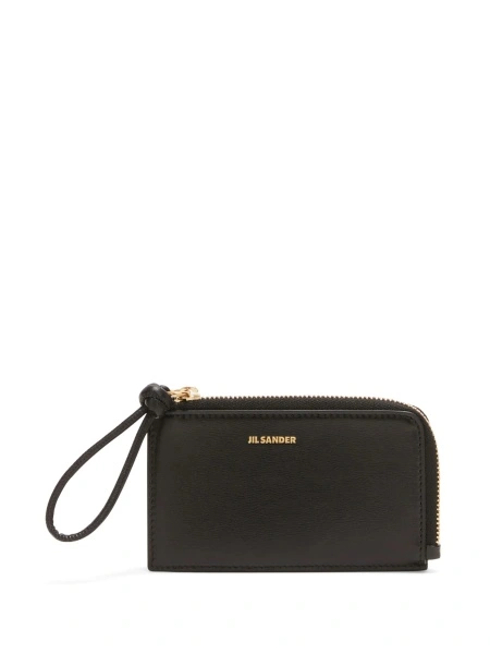 Portofel Jil Sander negru din piele