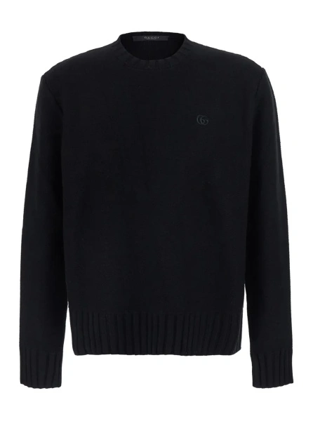 Pulover Gucci negru din lana si casmir