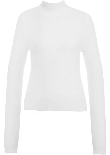 Pulover Knit sweater with stand-up collar