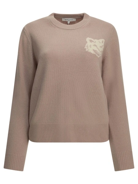 Pulover MAISON KITSUNÉ "Fox Head" Crew-Neck Sweater
