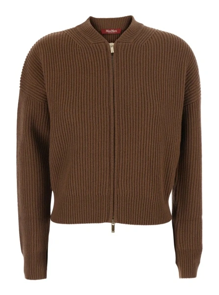 Pulover MaxMara Studio maro din lana si casmir 'CARNET'