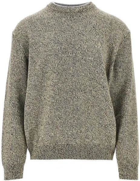 Pulover Merino wool sweater with logo intarsia