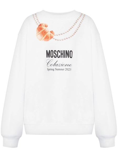 Pulover Moschino alb