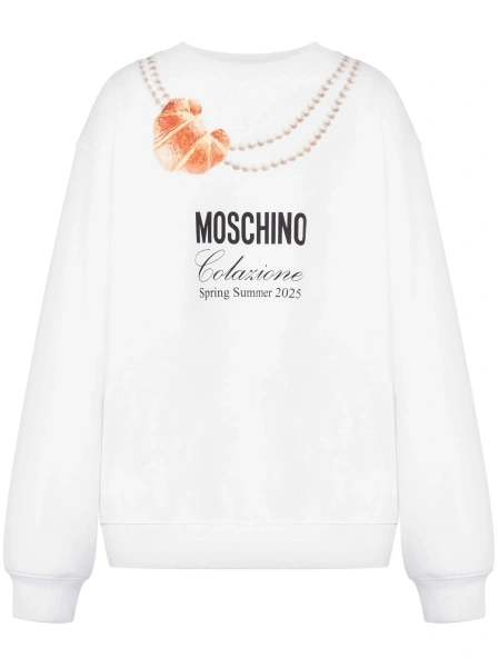 Pulover Moschino alb