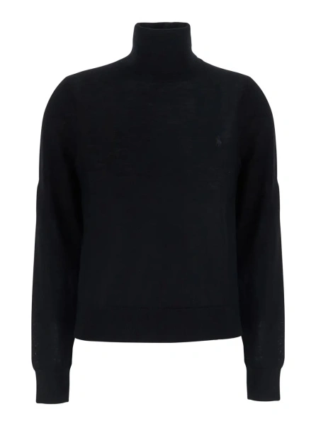 Pulover Ralph Lauren negru din lana