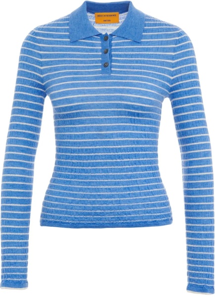 Pulover Sweater 'Smocked L/S Shrunken Polo'