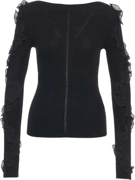 Pulover Sweater with ruffle details