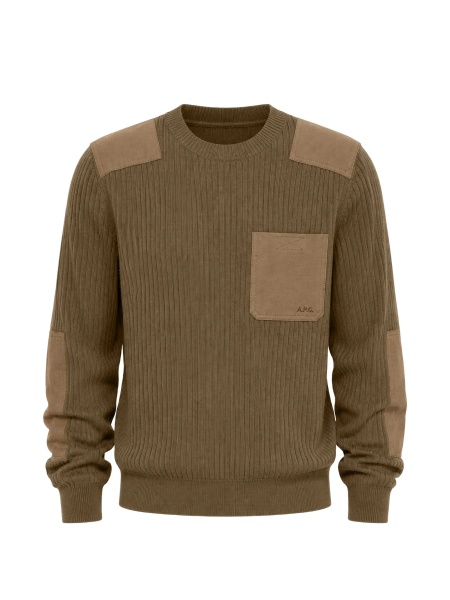 Pulover tricotat A.P.C. maro