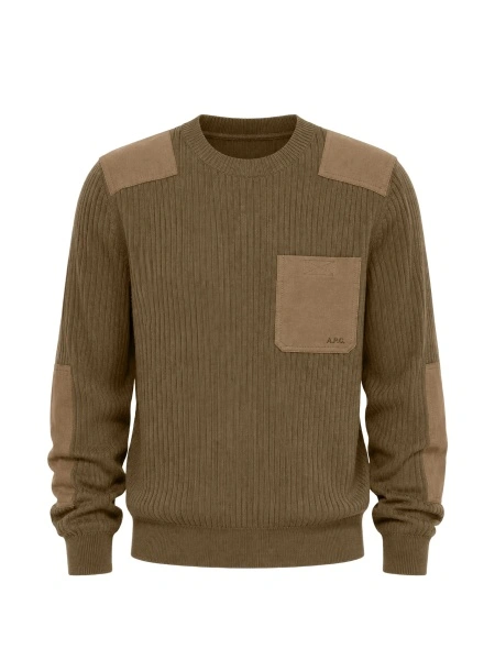 Pulover tricotat A.P.C. maro