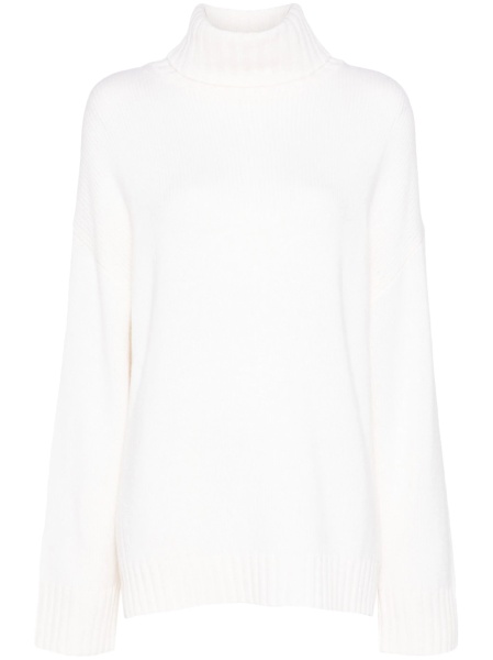 Pulover tricotat Allude alb