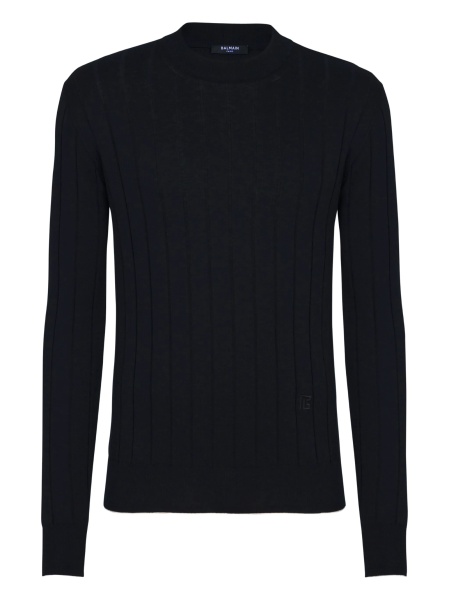 Pulover tricotat Balmain albastru