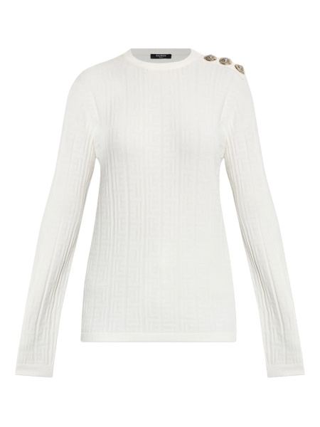 Pulover tricotat Balmain neutru