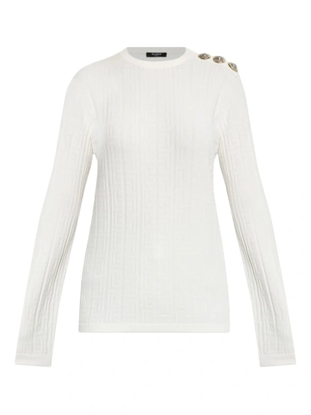 Pulover tricotat Balmain neutru
