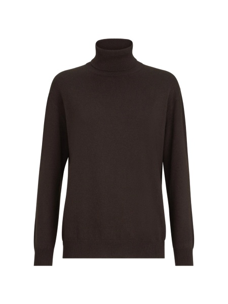 Pulover tricotat Brunello Cucinelli maro