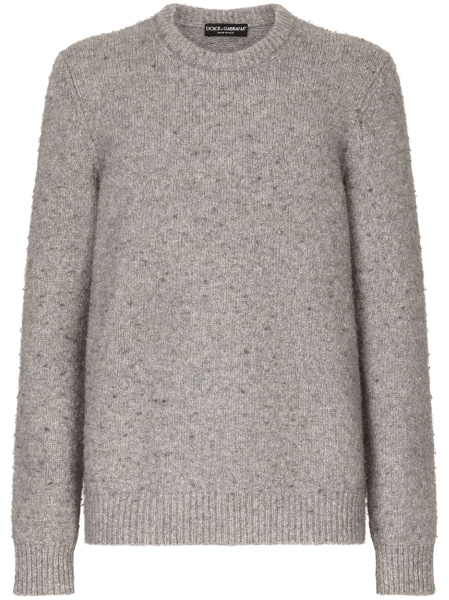 Pulover tricotat Dolce & Gabbana gri