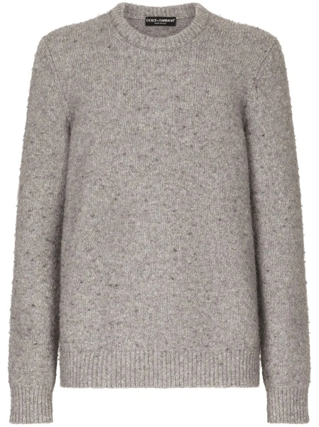 Pulover tricotat Dolce & Gabbana gri