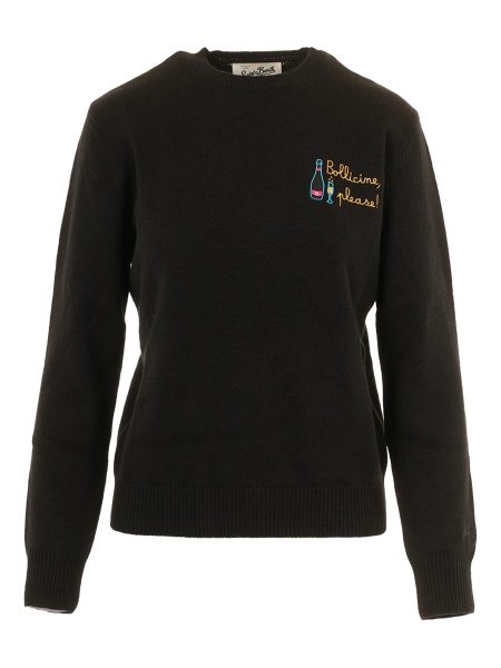 Pulover tricotat Mc2 Saint Barth negru