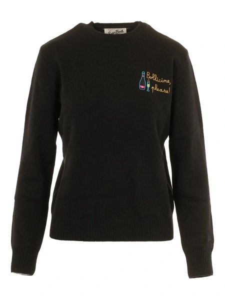 Pulover tricotat Mc2 Saint Barth negru