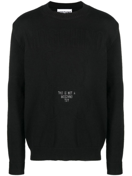 Pulover tricotat Moschino negru