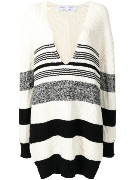 Pulover tricotat PROENZA SCHOULER WHITE LABEL alb