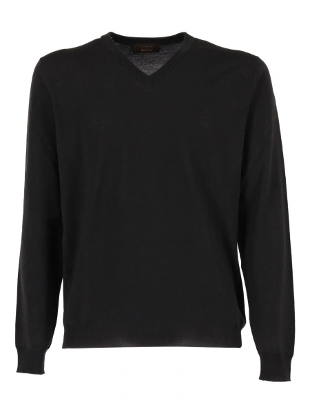 Pulover tricotat SLOWEAR ZANONE negru
