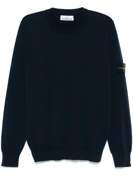 Pulover tricotat Stone Island albastru