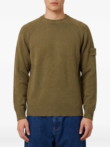 Pulover tricotat Stone Island verde