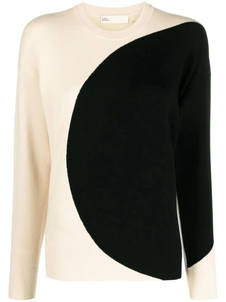 Pulover tricotat Tory Burch negru