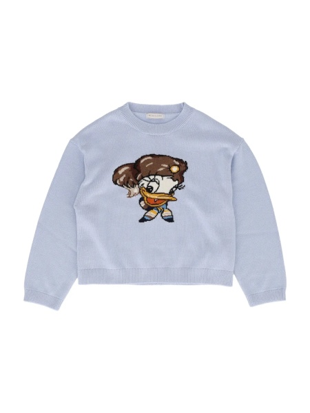 Pulover Wool cotton intarsia sweater