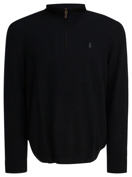 Pulover Wool Sweater with a Half-Zip