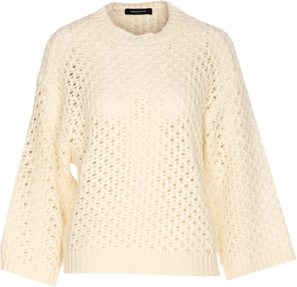 Pulovere Jumper crafted from Platinum yarn with micro sequins