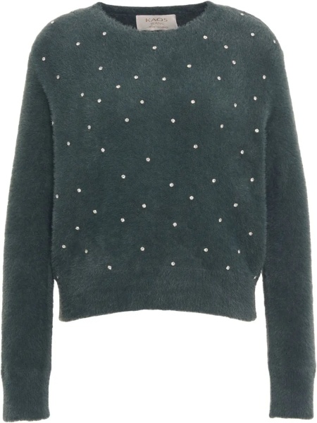 Pulovere Pullover with rhinestone embellishment
