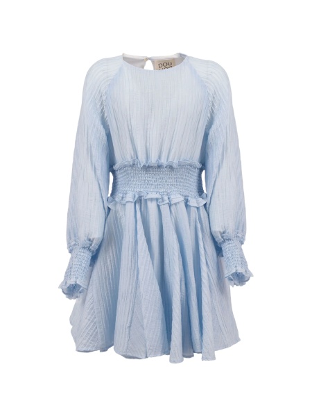 Rochie casual Dou-Uod albastra din poliamida si lyocell
