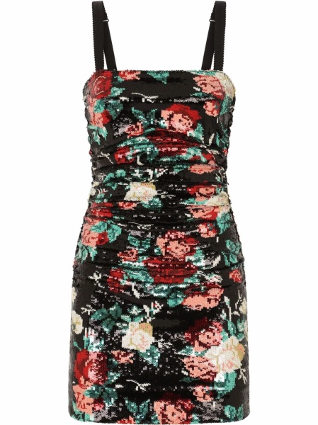 Rochie de ocazie Dolce & Gabbana neagra din polyester