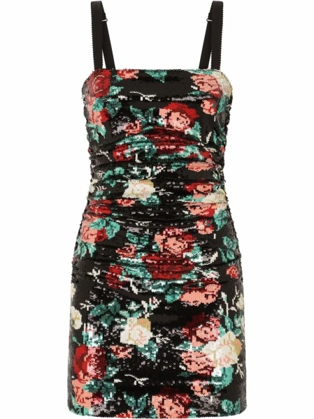 Rochie de ocazie Dolce & Gabbana neagra din polyester