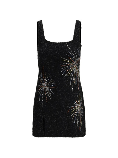 Rochie de ocazie STAUD neagra din raion si spandex/elastan