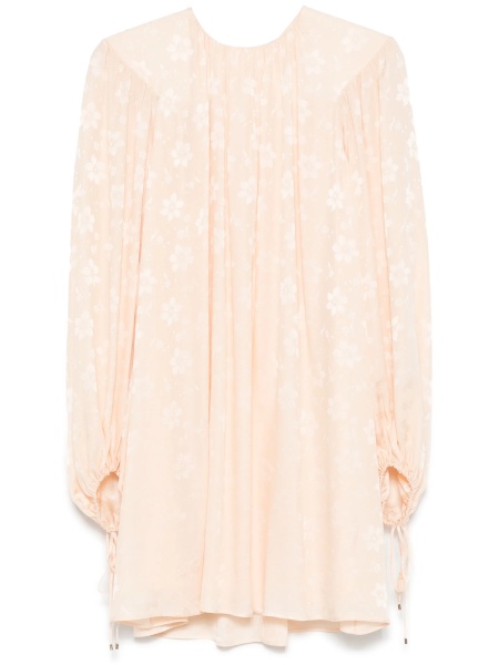 Rochie de zi Chloe roz din matase