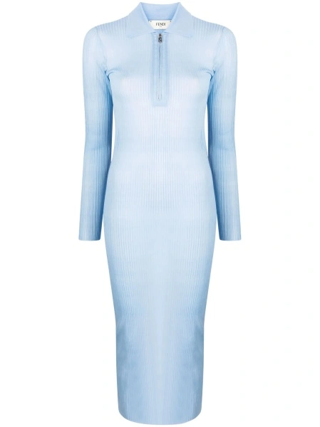 Rochie de zi Fendi albastra